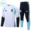 Argentina Trænings Sweatshirt 2026-27 Kvart-Zip Hvid TIL Børn